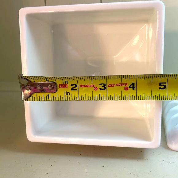 Westmoreland Milk Glass Roses and Bows Covered Compote Candy Pedestal Dish - Picture 4 of 6